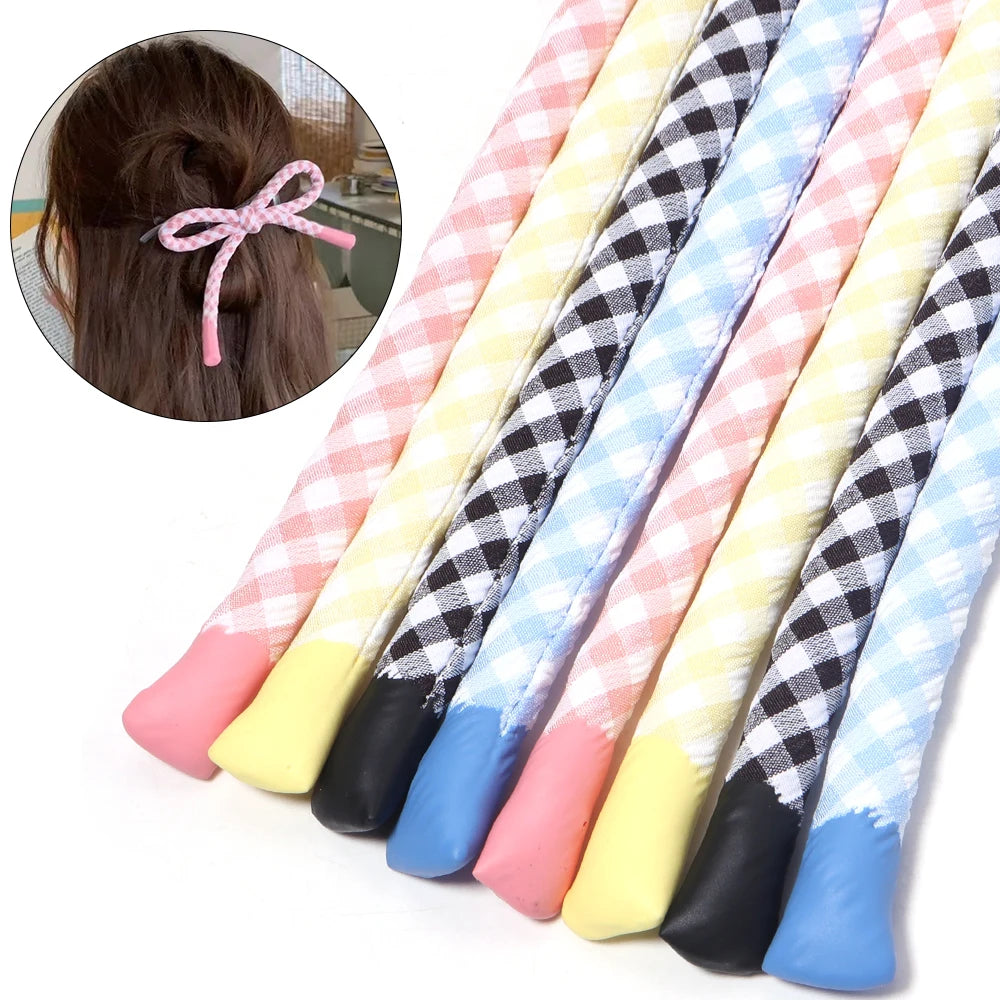2pcs Plaid Cotton Cord Rope 55cm – DIY Bows & Jewelry Making Craft Cord Rope PLUSH