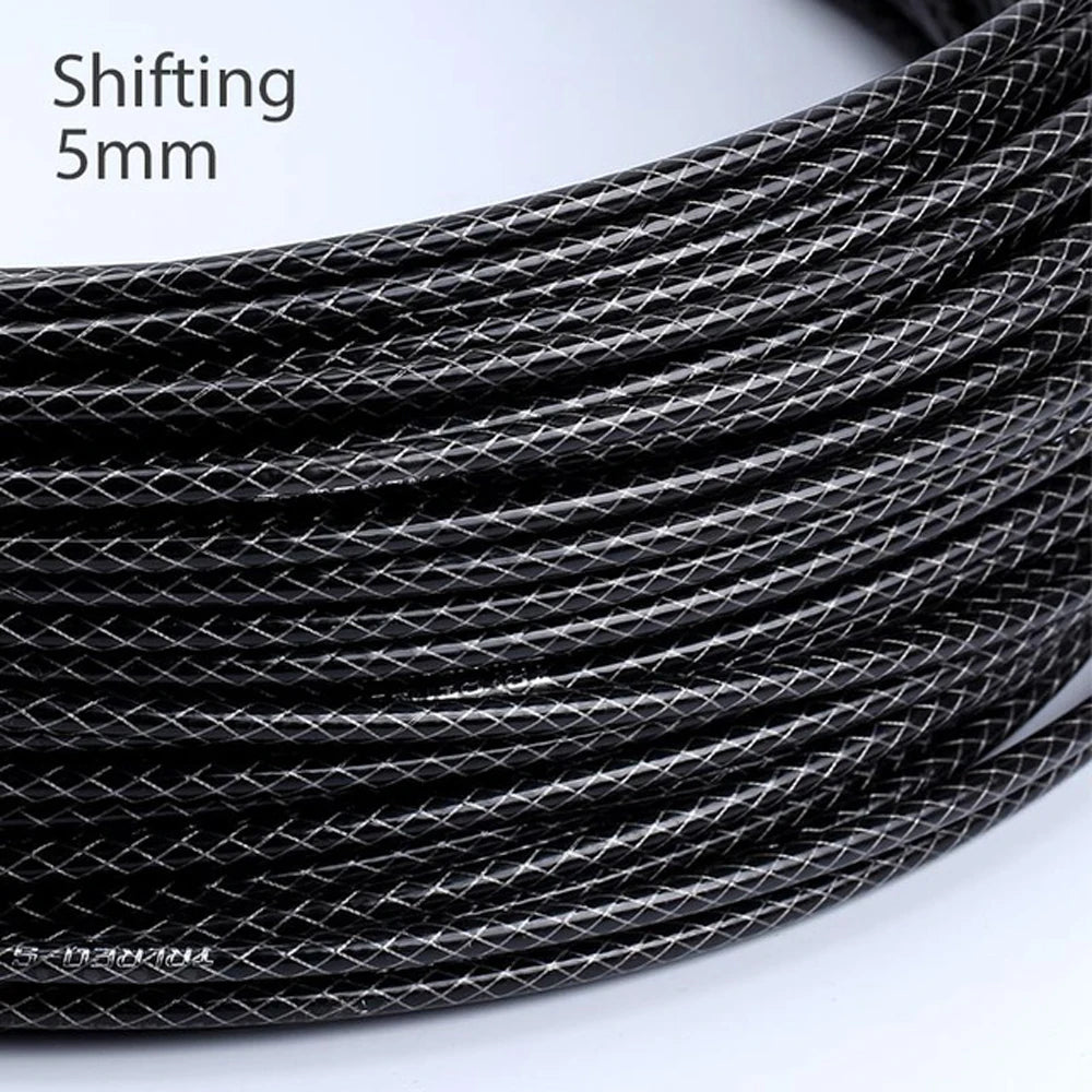 Woven Bicycle Brake Cable Housing 5mm 3m – MTB & Road Bike Bike Cable Housing PLUSH Shifting Black