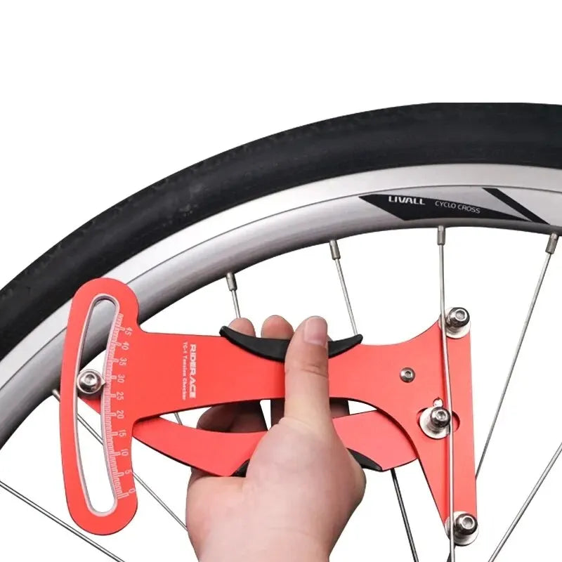RIDERACE CNC Bicycle Spoke Tension Meter – Wheel Builder Tool Spoke Tension Meter PLUSH