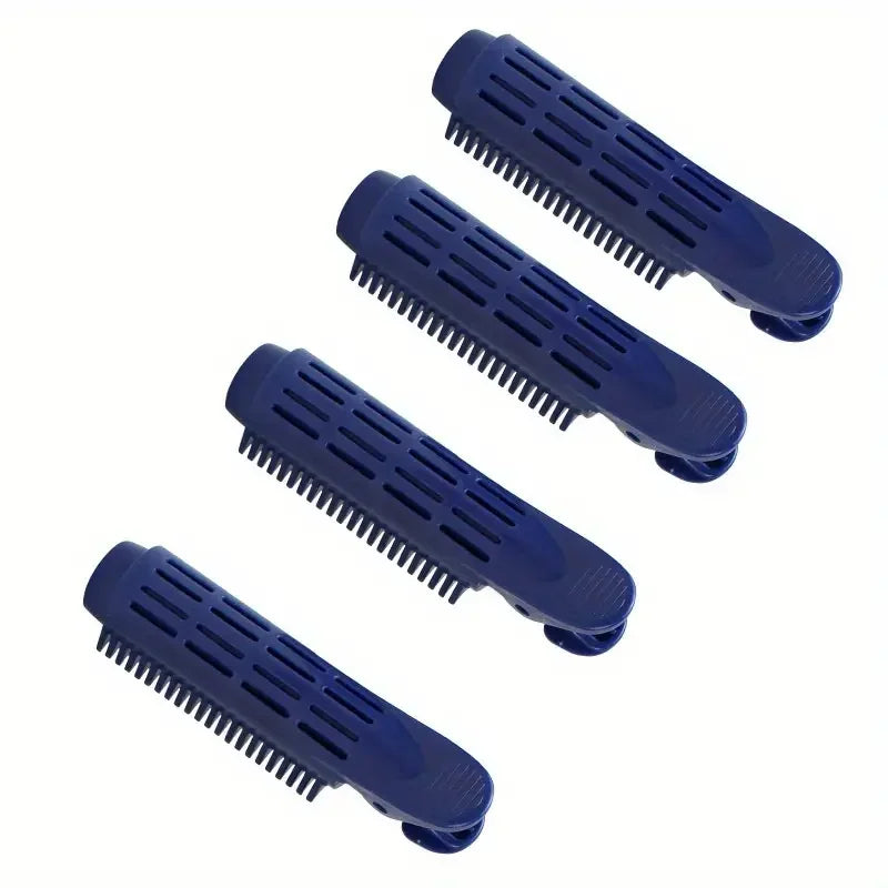 4-Pack Volumizing Hair Root Clips – DIY Curl Styling Tool Hair Styling Clips PLUSH dark blue