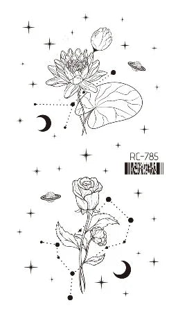 Pink Butterfly Temporary Tattoo Sticker – Waterproof Body Art Temporary Tattoo PLUSH RC-785