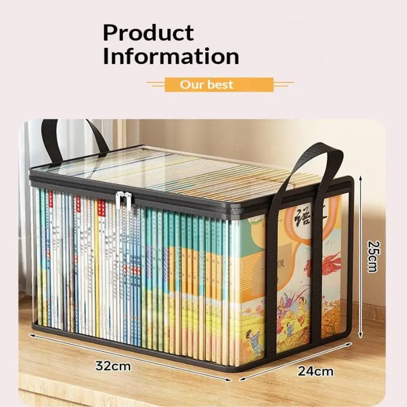 Clear PVC Organizer Box Flip Lid – Multi-Purpose Storage PVC Storage Box PLUSH