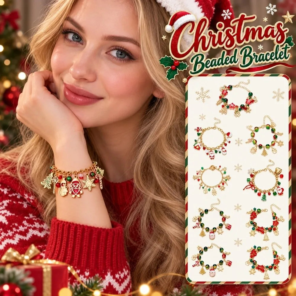 Christmas Tree Snowflake Bracelet – Adjustable Glaze Bangle Fashion Bracelet PLUSH