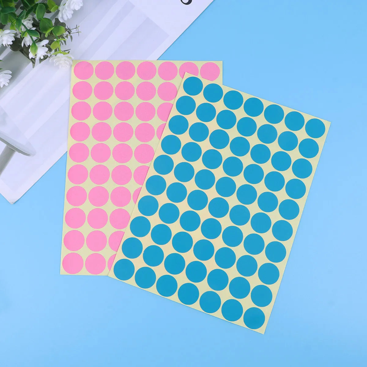 Colorful Round Dot Stickers 30 Sheets – Removable Color Labels Color Coding Stickers PLUSH