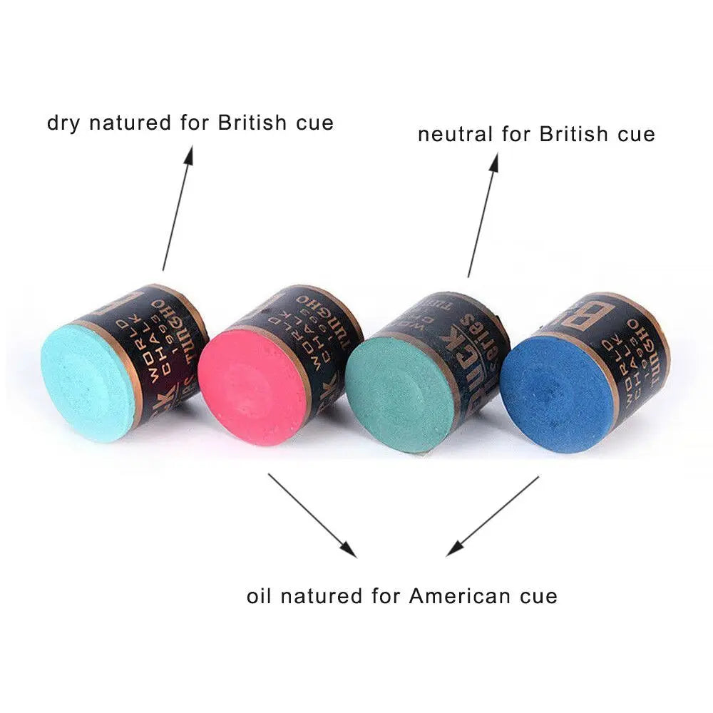 Billiard Cue Chalk – Calcium Carbonate Pool & Snooker Chalk Billiard Cue Chalk PLUSH
