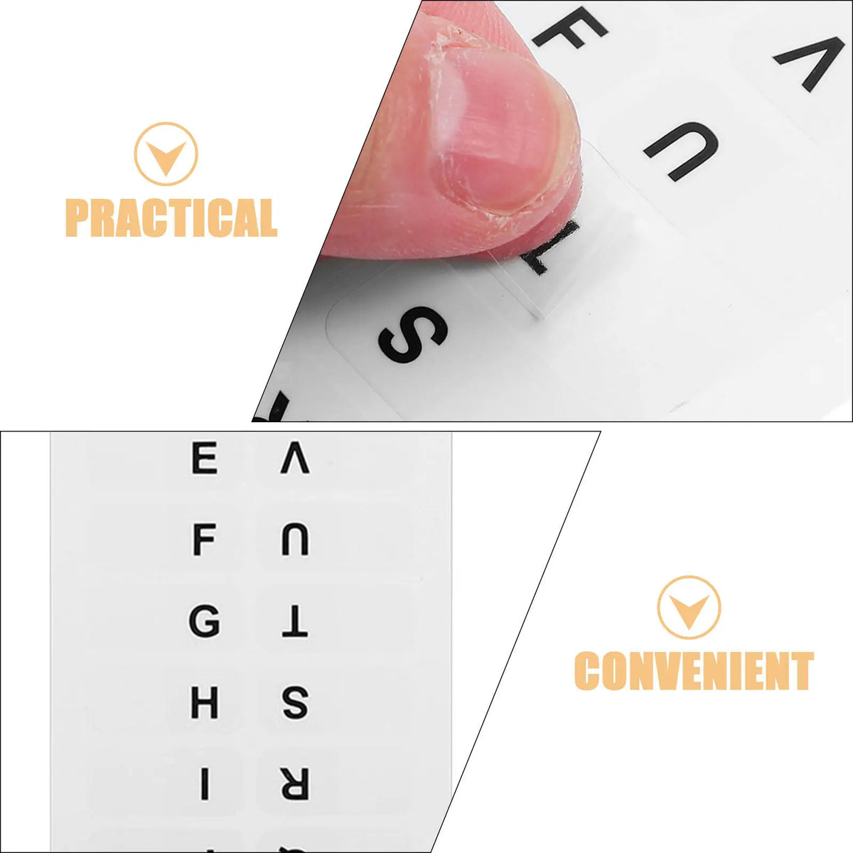 Alphabet Index Stickers 30 Sheets – Self-Adhesive Letter Tabs Index Tab Stickers PLUSH