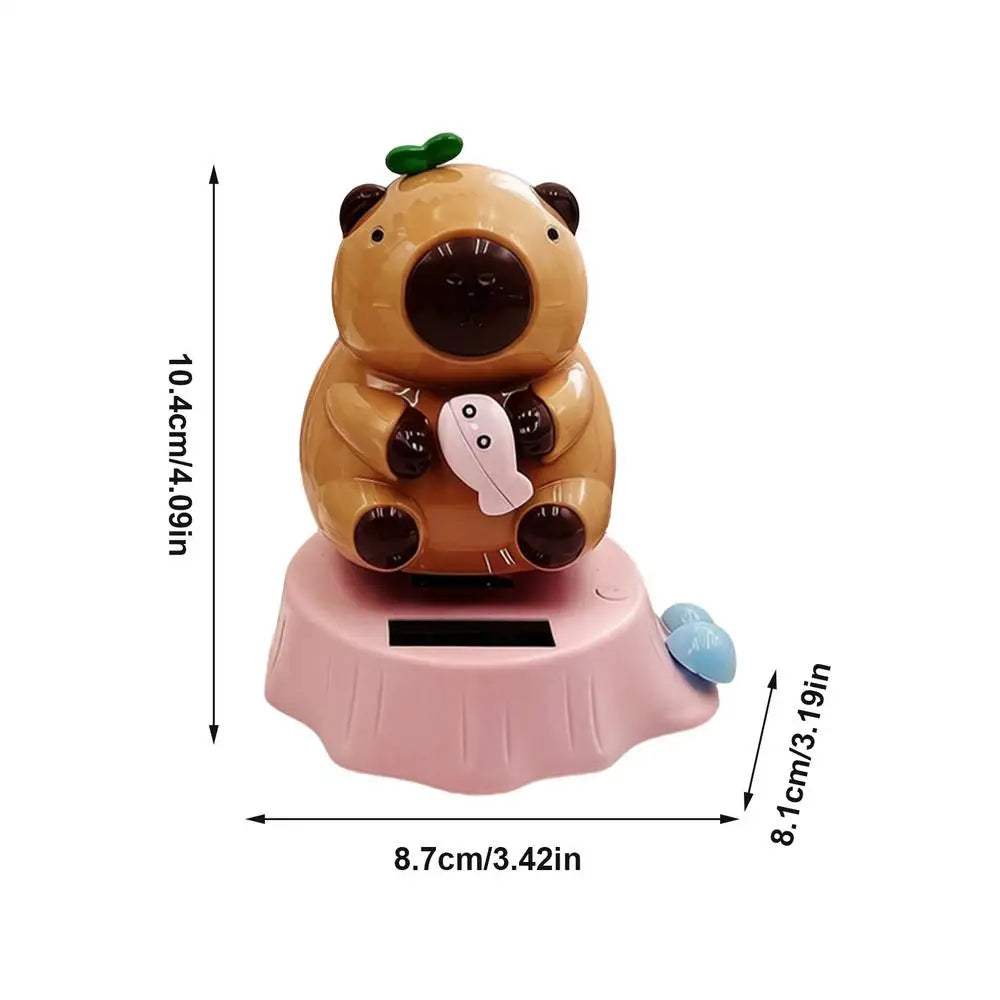 Solar Swinging Capybara Dashboard Figurine – No Battery Dashboard Figurine PLUSH Blue