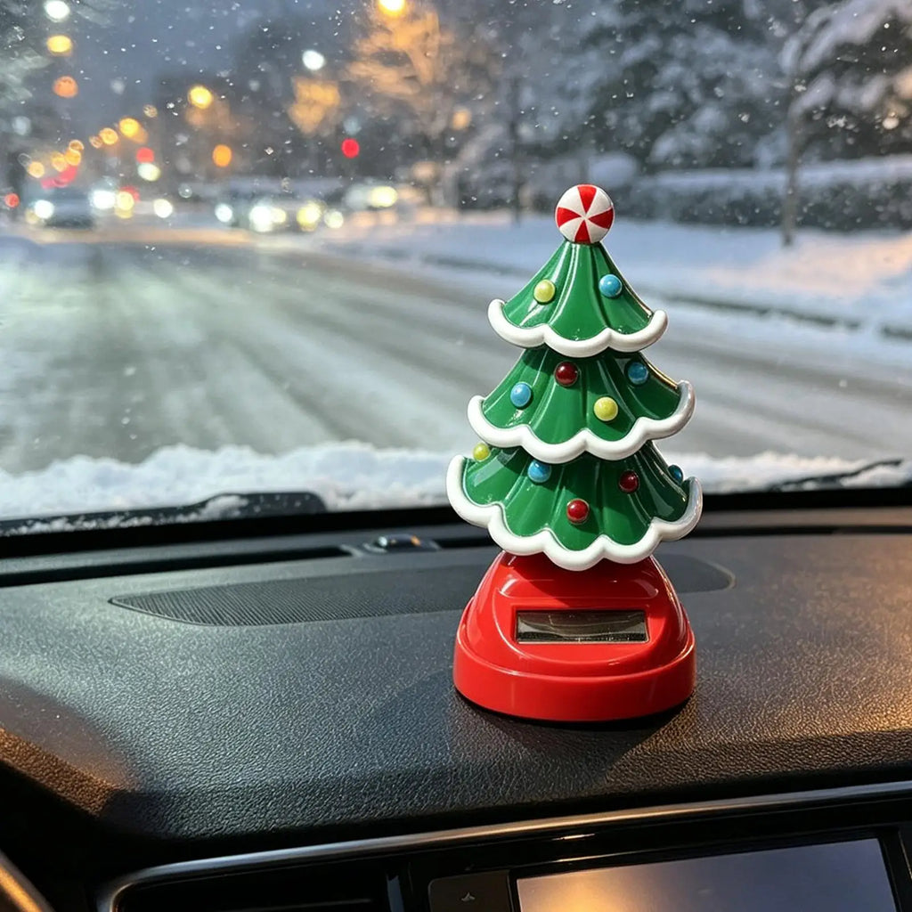 Solar Dancing Christmas Tree Toy – Car Dashboard & Desk Decor Solar Dancing Toy PLUSH