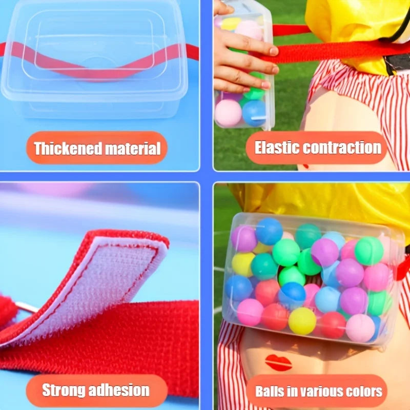 Shake Ball Box Party Game Set with 30 Colorful Balls | Ages 14+ Outdoor Party Game PLUSH