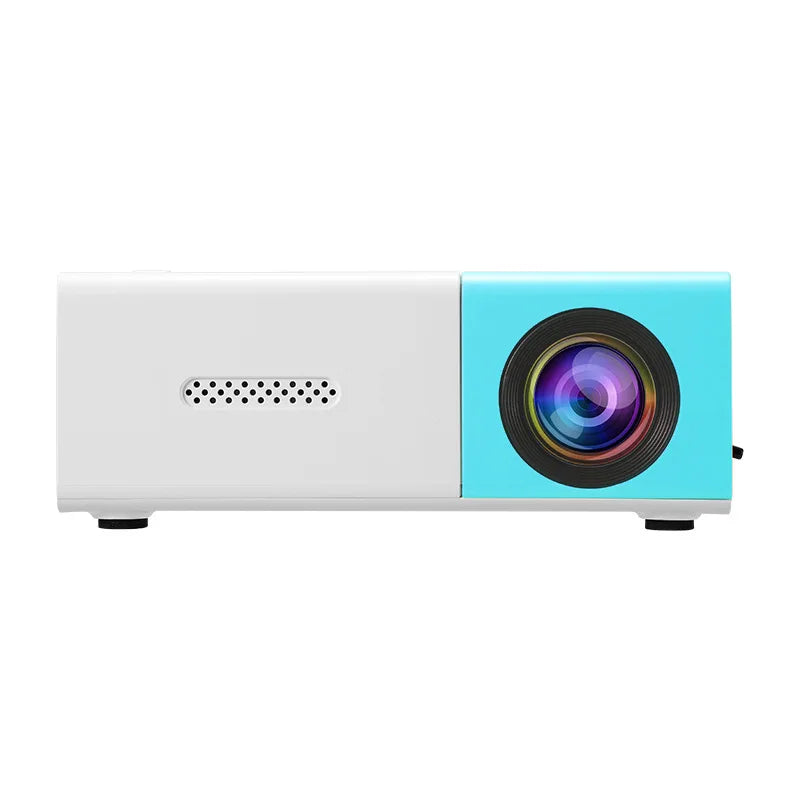 Portable 1080P Projector USB Remote – Phones, Tablets & Laptops Portable Projector PLUSH white blue USB Type-C