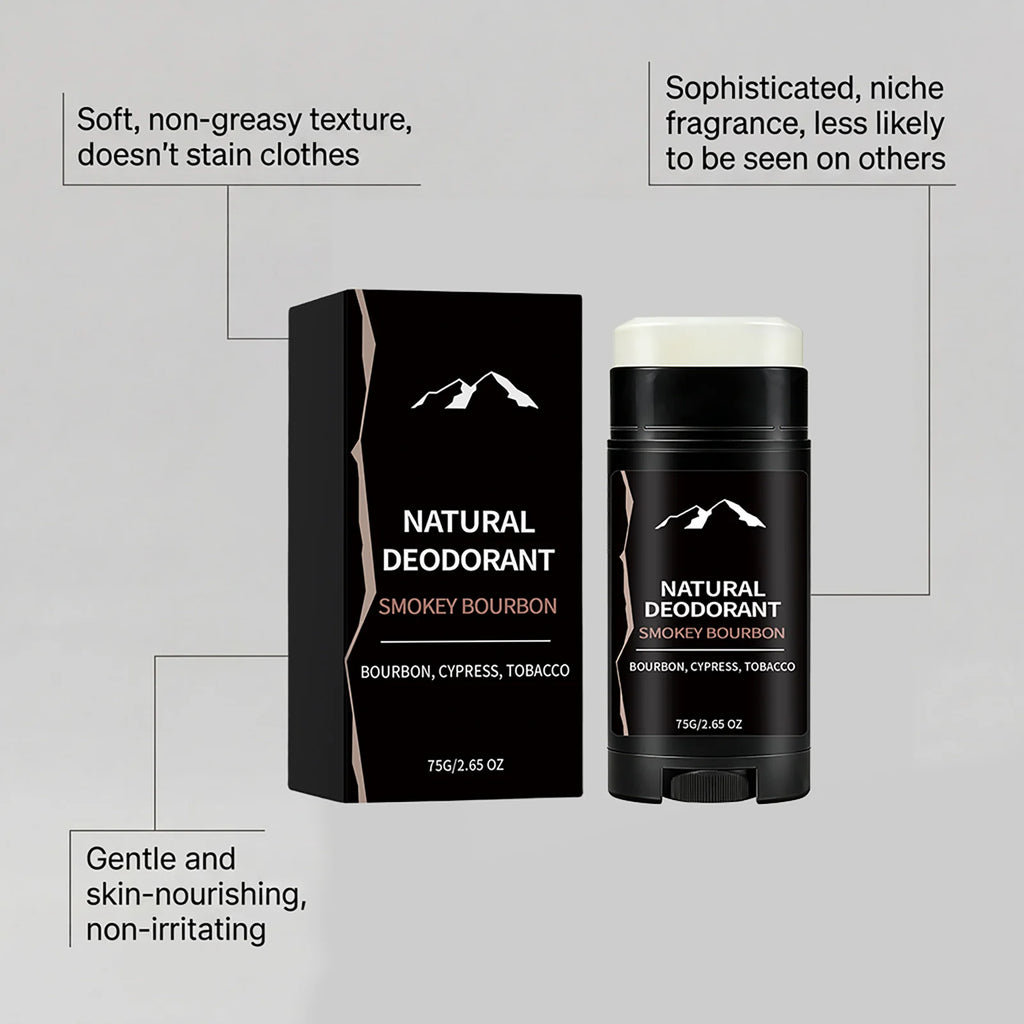 Men's Woody Tobacco Deodorant Stick – Long-Lasting 75g Men's Deodorant Stick PLUSH