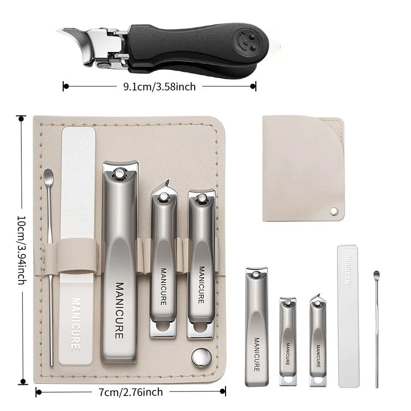 Stainless Steel Nail Clipper Manicure & Pedicure Set – 1/6 Pcs Nail Clipper Set PLUSH