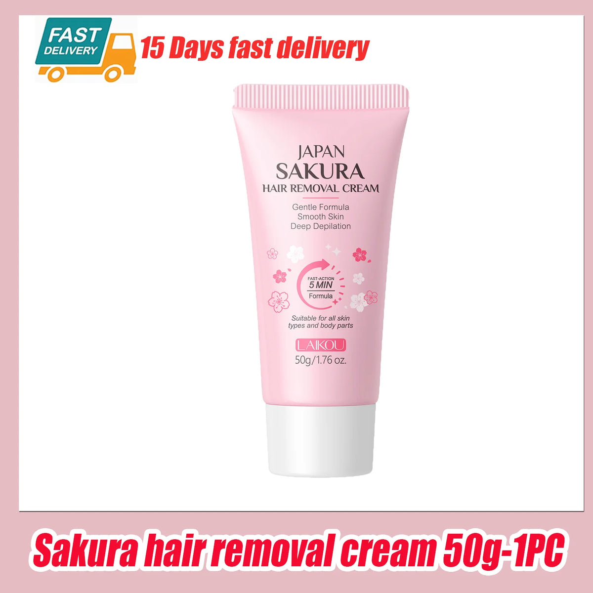 PWYUMAN Sakura Hair Removal Cream 50g – Men & Women Hair Removal Cream PLUSH Only 1pc-50g