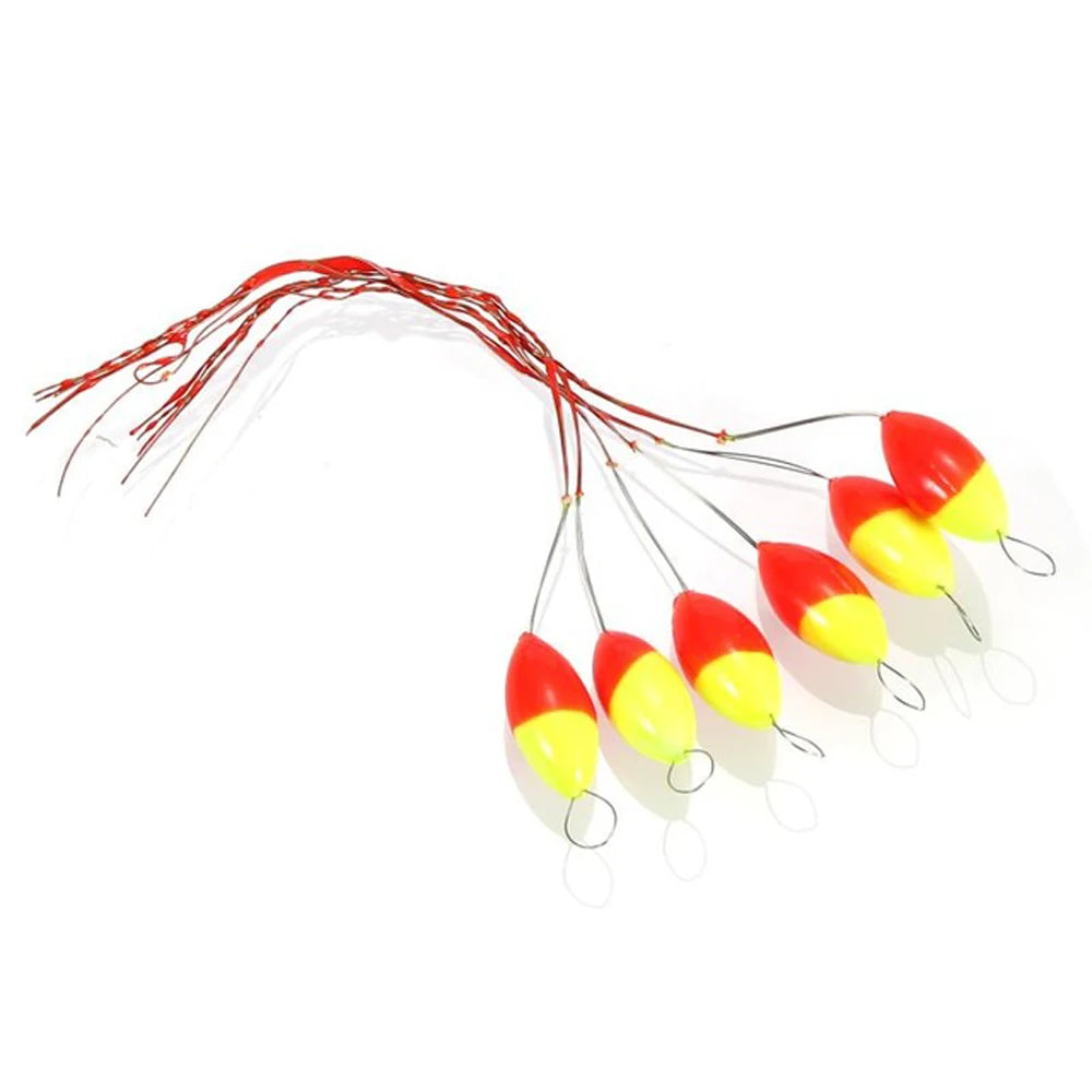 240pcs Seven-Star Oval Fishing Float Bobber Set – Mixed Colors Fishing Float Set PLUSH