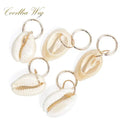5pcs Dreadlock Beads Hair Braid Cuffs – Gold Leaf & Shell Rings Dreadlock Hair Cuffs PLUSH Gold shell 5pcs