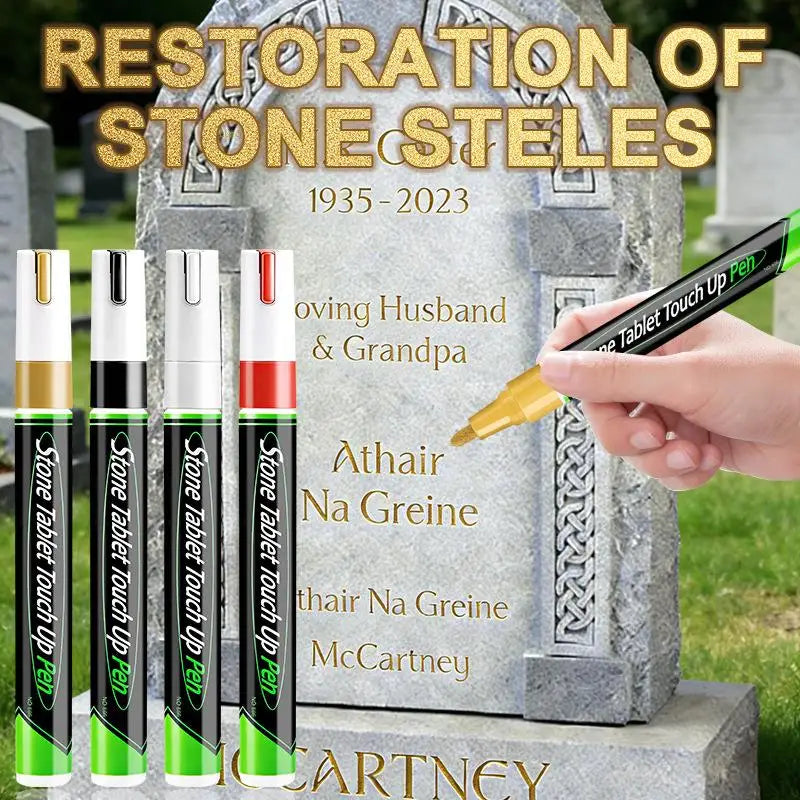Stone Inscription Touch-Up Paint Pen – Oil Based Weatherproof Touch-Up Paint Pen PLUSH