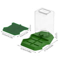 Reptile Water Dispenser Anti-Slip Dish Bowl – Large Capacity Reptile Water Dispenser PLUSH Green
