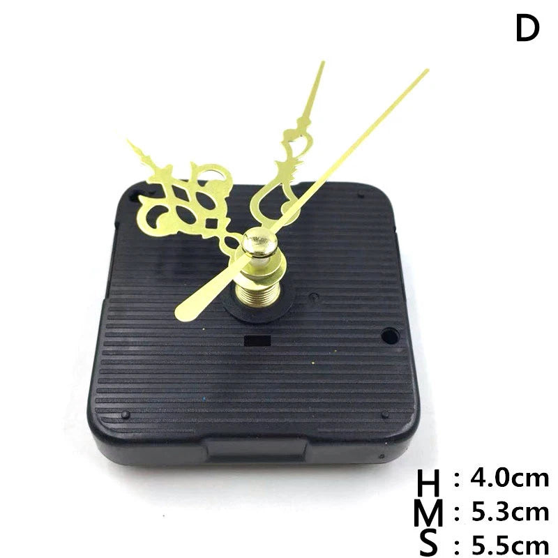 Silent Quartz Clock Movement DIY Kit with Hands – Long Shaft Clock Movement Kit PLUSH D
