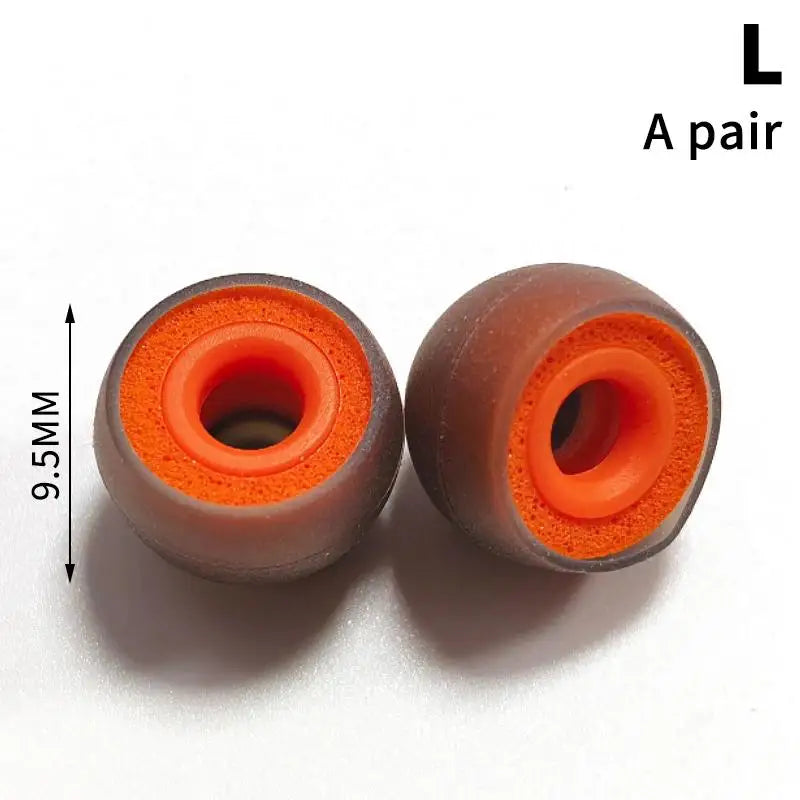 Memory Foam Silicone Earbud Tips – 1 Pair In-Ear Covers Earbud Tip Covers PLUSH A1