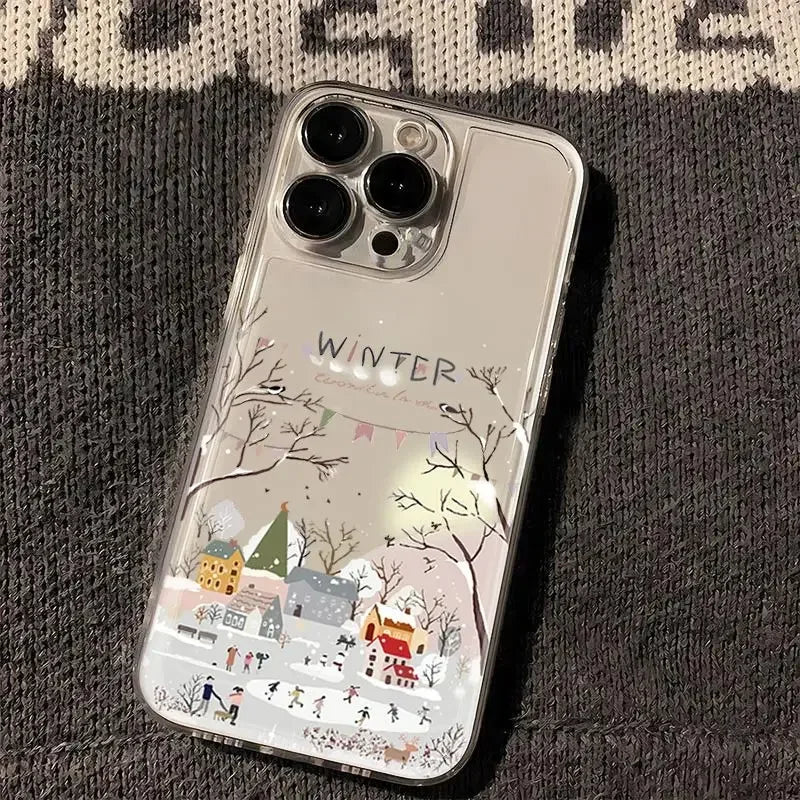 Christmas Winter Snow Samsung Galaxy Case S22 S23 S24 S25 Phone Case PLUSH