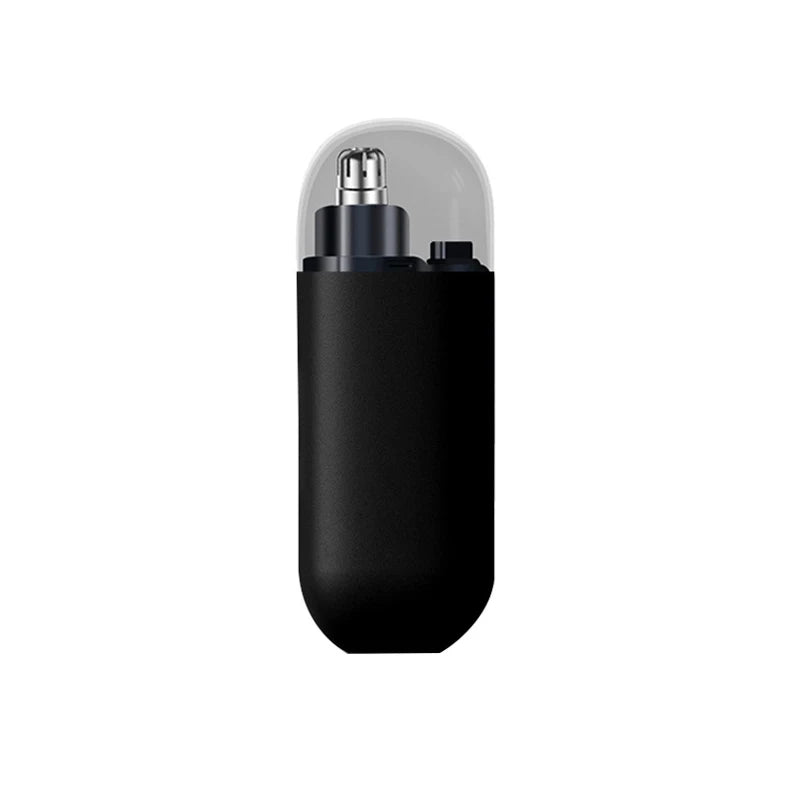 USB Rechargeable Electric Nose Hair Trimmer | Mini Compact Nose Hair Trimmer PLUSH black