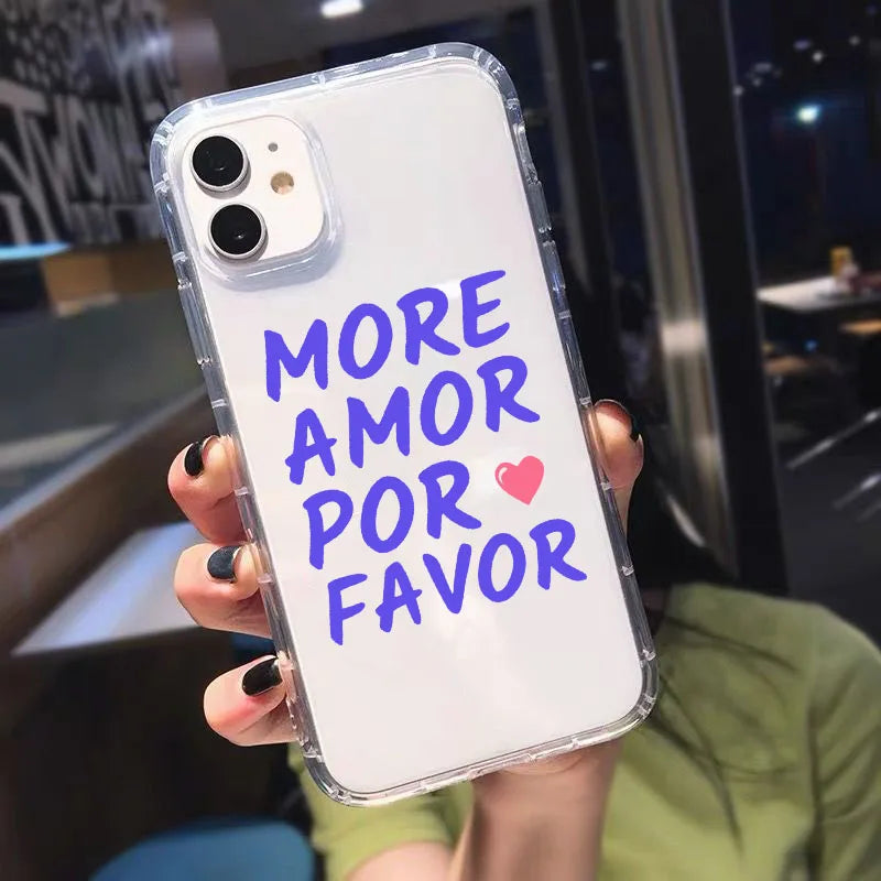 More Amor Por Favor iPhone Case – Quote Phone Cover iPhone Quote Case PLUSH -4 For iPhone XSMax