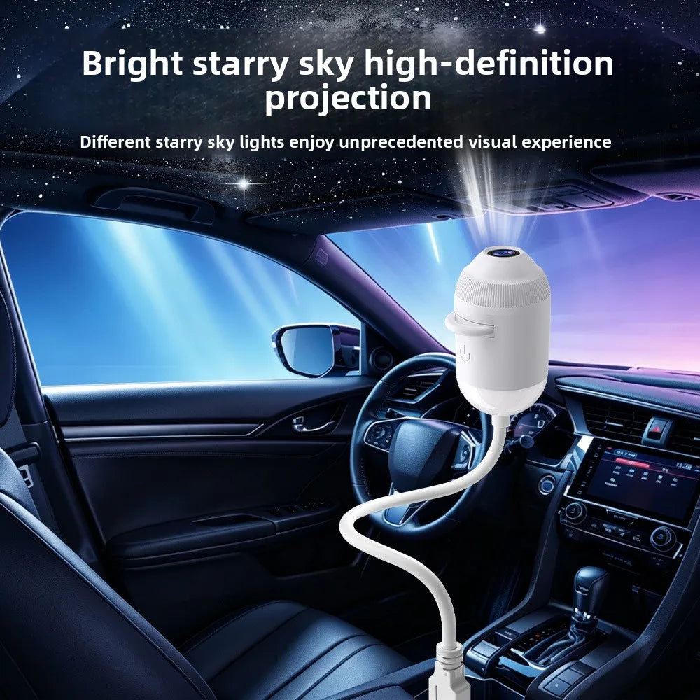 USB Galaxy Starry Sky Projector Night Light – Car & Bedroom Galaxy Projector Lamp PLUSH