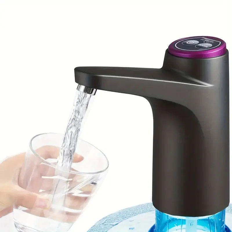 Portable 5-Gallon Electric Water Dispenser Pump – USB Charging Electric Water Pump PLUSH Dark Grey