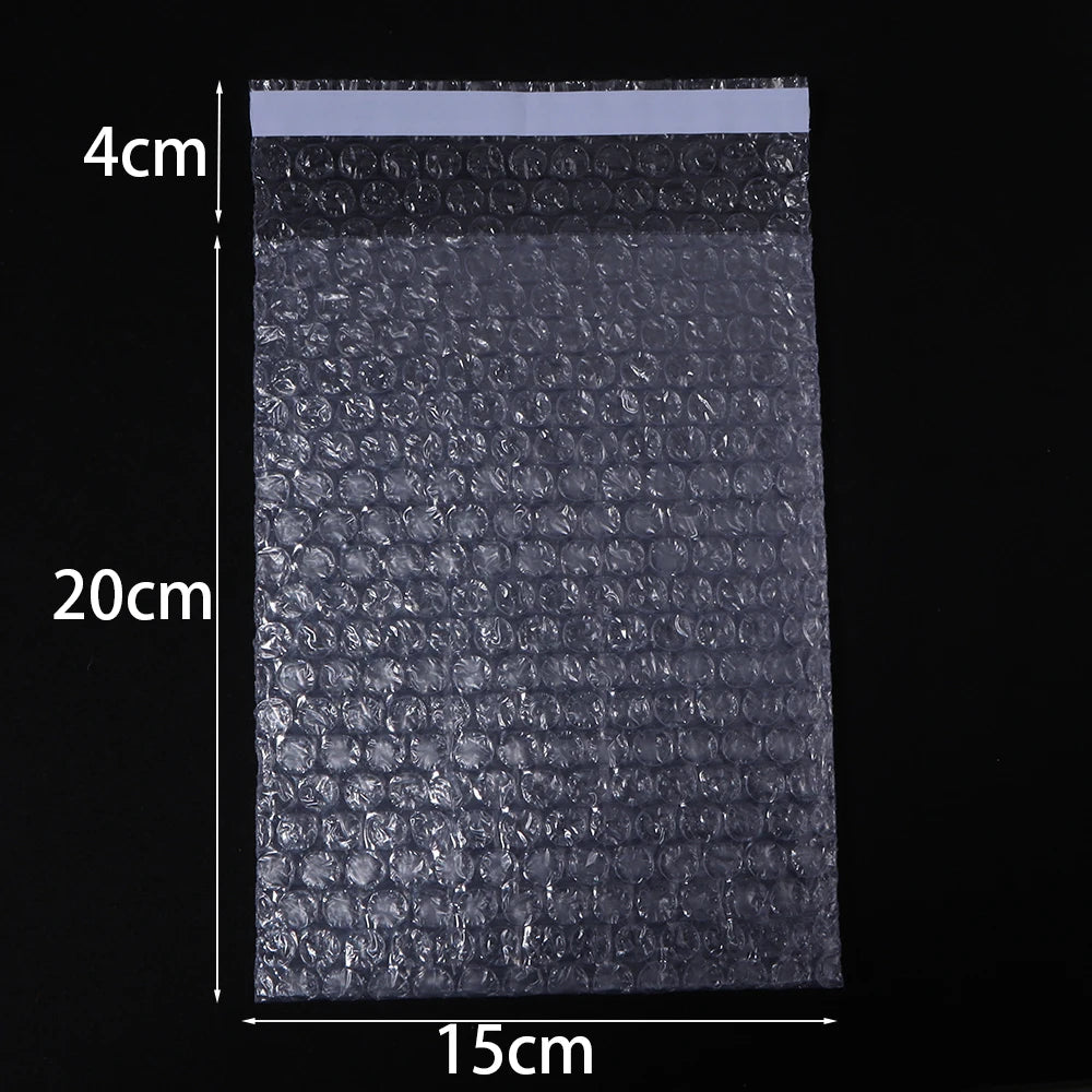 Self Adhesive Clear Bubble Wrap Pouches – Mailing Bags 10-50pcs Bubble Wrap Pouches PLUSH 15x20cm 10pcs