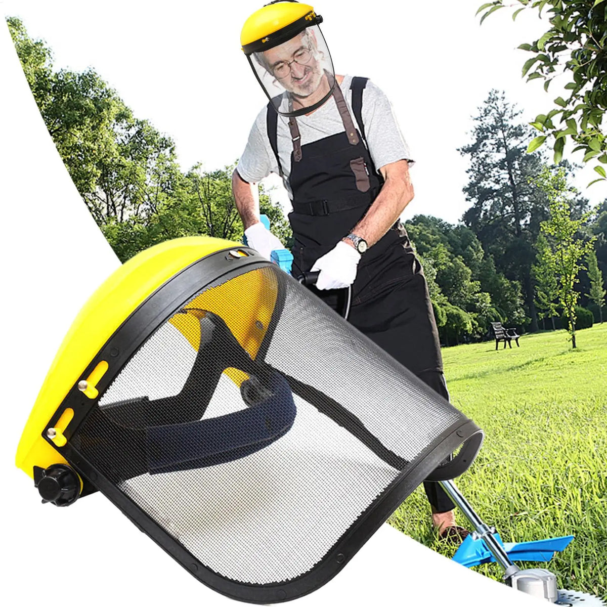 Chainsaw Mesh Face Shield – Garden & Yard Safety Helmet Safety Face Shield PLUSH