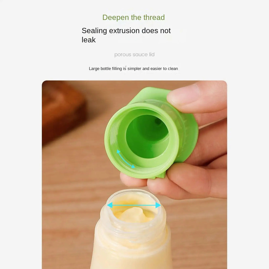 4-Pack Squeeze Bottle Caps – Universal Sauce Dispenser Lids Condiment Bottle Lids PLUSH