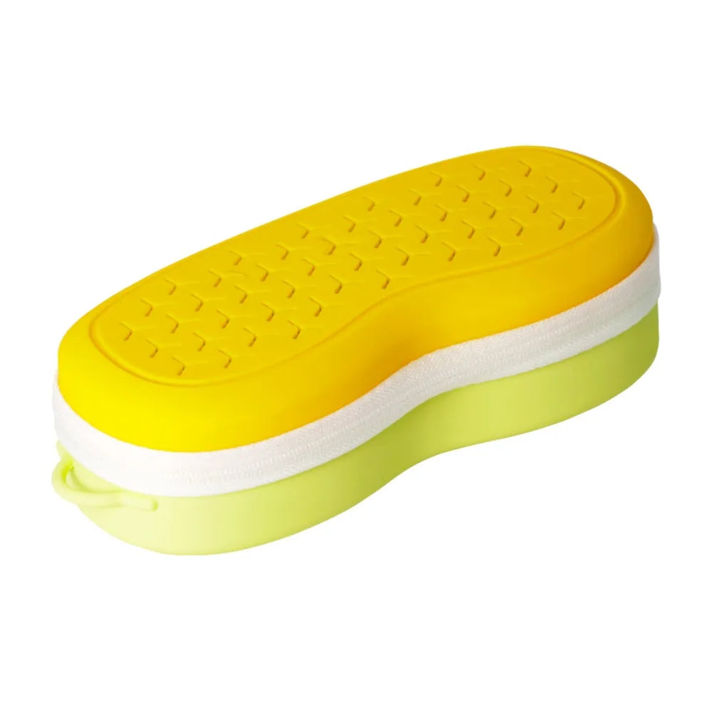 Silicone Swim Goggle Case – Breathable Hollow Storage Box Goggle Storage Case PLUSH style 2