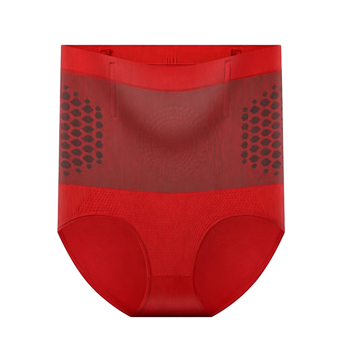Zeriluna High Waist Shapewear Panties – Tummy Control & Butt Lift Shaping Panties PLUSH Red Color M