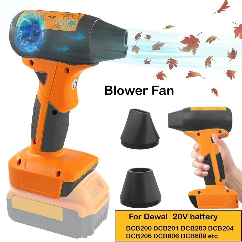 ZWINCKY Cordless Turbo Jet Blower Fan for Dewalt 18V 20V Battery Cordless Blower Fan PLUSH