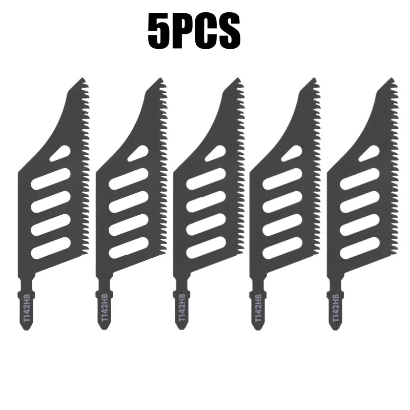Jigsaw Blades for Precise Wood Cutting – Curved Saw Blades Jigsaw Saw Blades PLUSH 5PCS