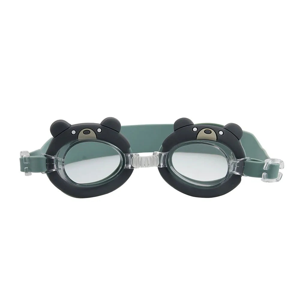Kids Cartoon Animal Swimming Goggles – HD Vision & Adjustable Kids Swim Goggles PLUSH style D
