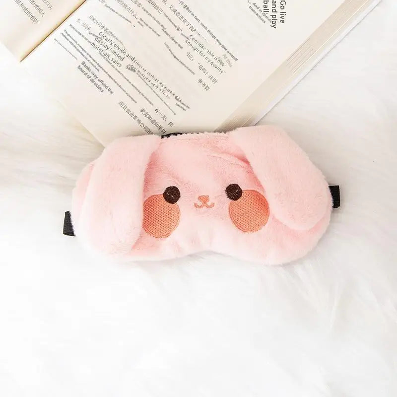 Cute Cartoon Plush Sleep Eye Mask – Light Blocking Nap Mask Plush Sleep Mask PLUSH A3