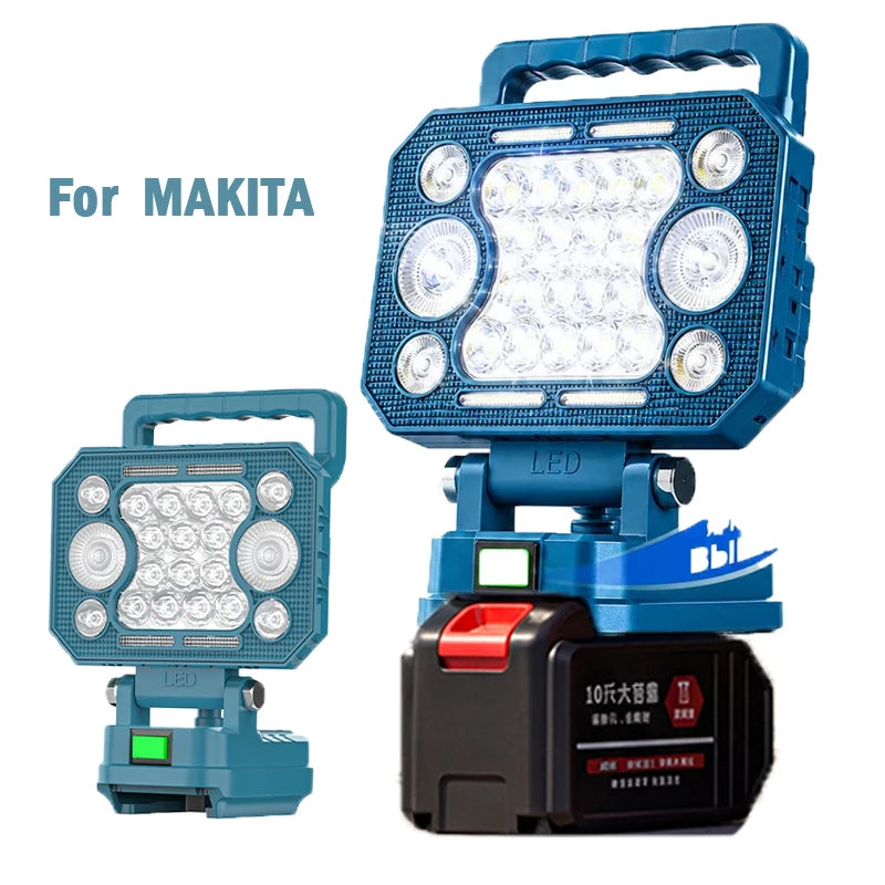 ZWINCKY LED Work Light for Makita 18V Battery – Dual USB LED Work Light PLUSH