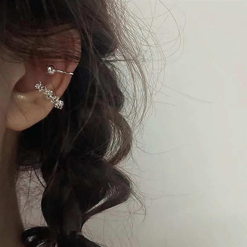 Non-Piercing Ear Cuff Clip-On Cartilage Earrings – 2pcs Set Clip-On Earrings PLUSH