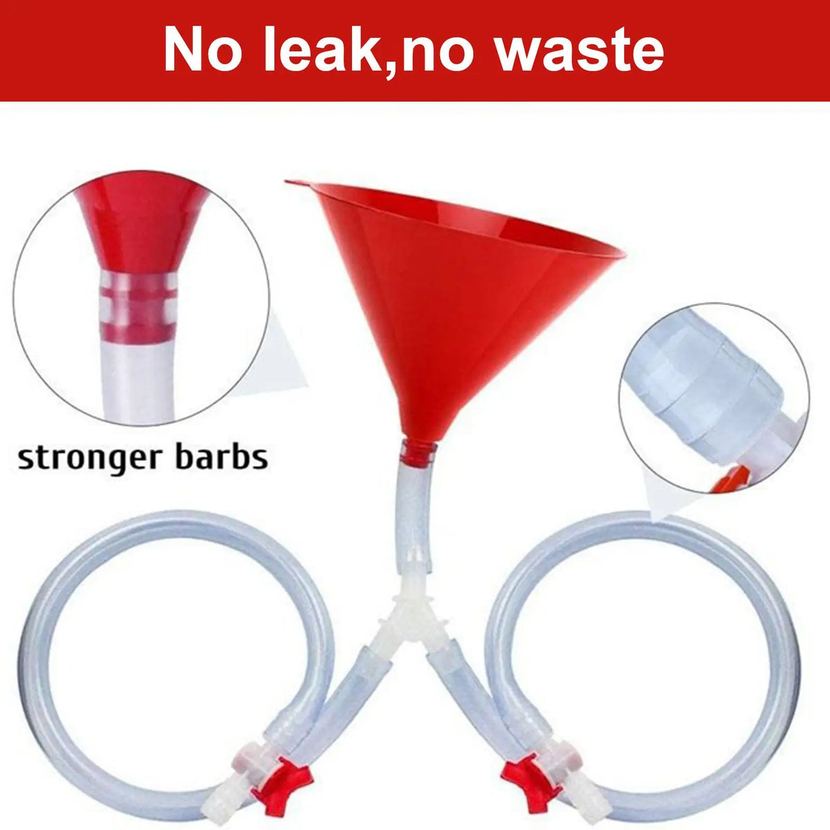 Beer Funnel with Hose & Valve – Reusable Party Drinking Funnel Beer Drinking Funnel PLUSH