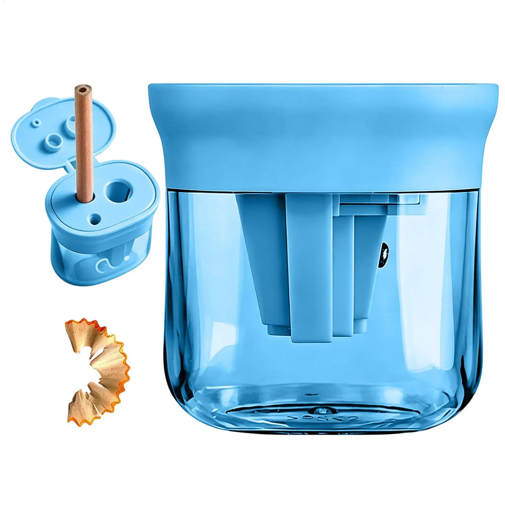 3-Hole Handheld Pencil Sharpener – HB, 2B, Colored & Charcoal Manual Pencil Sharpener PLUSH