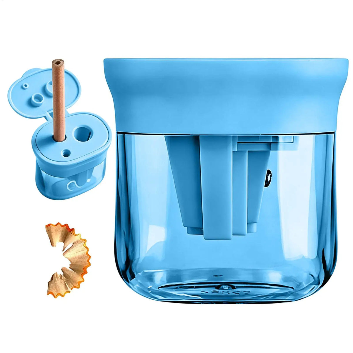 3-Hole Handheld Pencil Sharpener – HB, 2B, Colored & Charcoal Manual Pencil Sharpener PLUSH