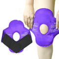 Reusable Gel Ice Wrap for Knee – Cold Compress & Strap Knee Ice Wrap PLUSH Purple