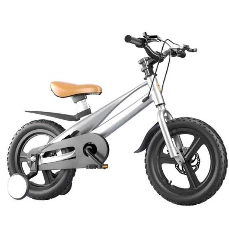 Kids' 12" Magnesium Alloy Bike with Training Wheels – Ages 3–6 Kids' Bicycle PLUSH