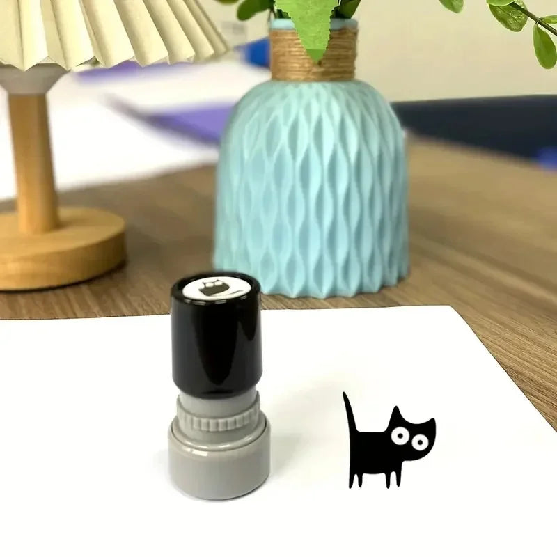 Cute Black Cat Stamp – 4 Styles DIY Scrapbooking & Diary Deco Craft Stamp PLUSH