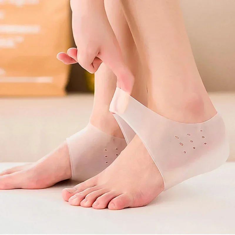 5CM Height Increase Silicone Gel Heel Pads & Arch Support Insoles Heel Lift Insoles PLUSH