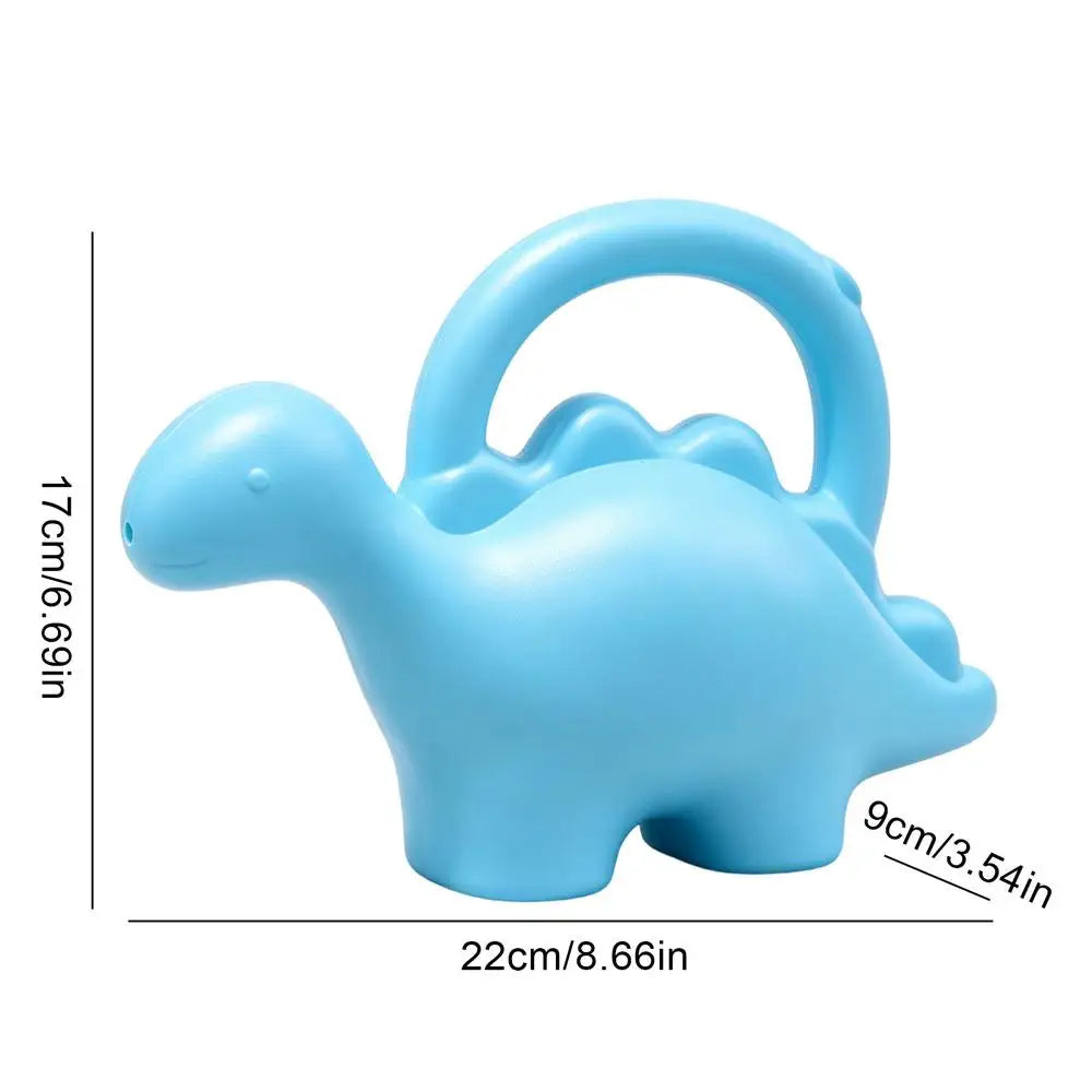 1.5L Cartoon Dinosaur Kids Watering Can – Garden & Play Kids Watering Can PLUSH Blue