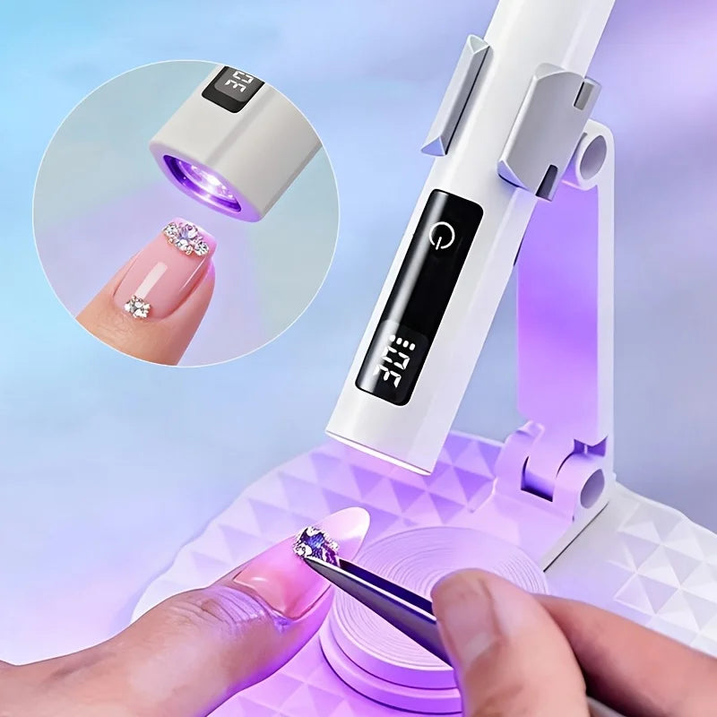 Mini Handheld LED Gel Nail Lamp – Portable Nail Dryer LED Nail Lamp PLUSH