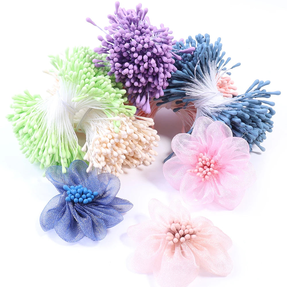 380-400pcs 2mm Matte Flower Stamens – DIY Artificial Floral Craft Floral Craft Supplies PLUSH