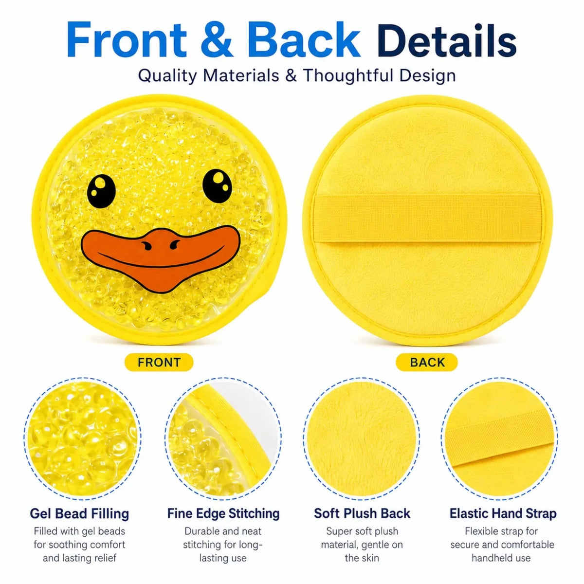Reusable Gel Ice Packs – Flexible Hot & Cold Compress Hot Cold Gel Pack PLUSH